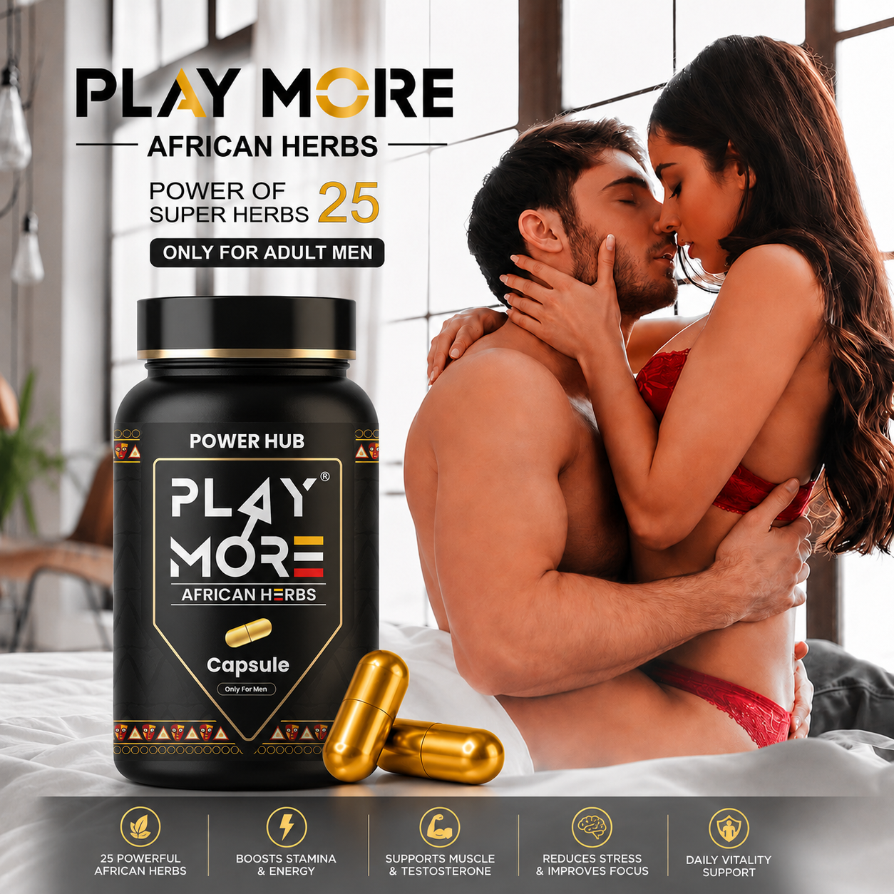Play More African Herbs (Capsule) For Timing